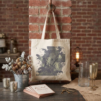 Bolso De Tela Tipografía Industrial Vintage Floral Despedida de