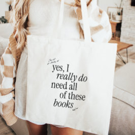 Bolso De Tela Tipografía minimalista divertida para amantes de l