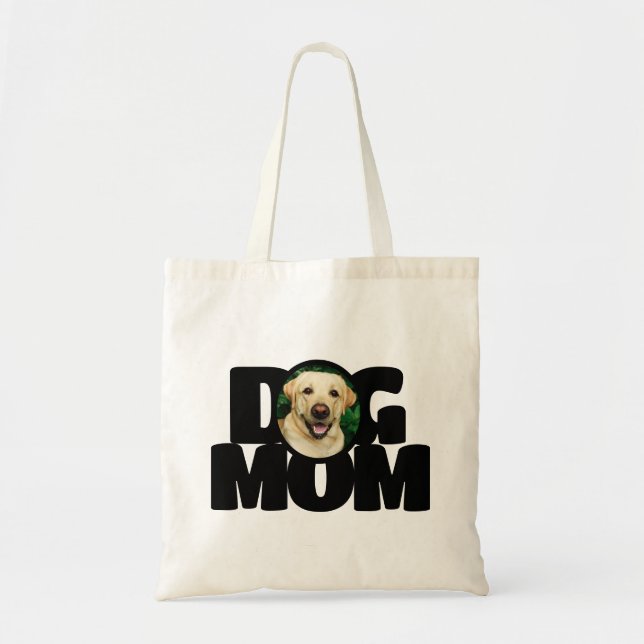 Bolso De Tela Tipografía moderna de perros Personalizados fotogr (Frente)