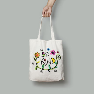 Bolso De Tela Tipografía Moderna Divertida Amable Minimalista