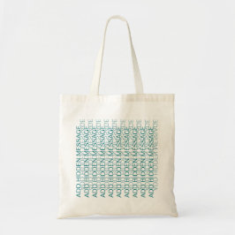 Bolso De Tela Tipografía Moderna Mensaje Secreto Personalizable 
