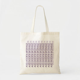 Bolso De Tela Tipografía Moderna Mensaje Secreto Personalizado A