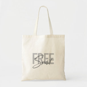 Bolso De Tela Tipografía moderna, simple, fresca de espíritu lib