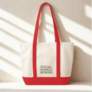 Bolso De Tela Tipografía Negra Moderna Divertida