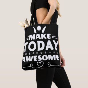 Bolso De Tela Tipografía Retro Haz Hoy Increíble