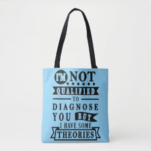 Bolso De Tela Tipografía Sarcástica Divertida