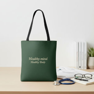 Bolso De Tela Tipografía simple motivacional inspiradora