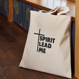 Bolso De Tela Tipografía Spirit Lead Me Cristiano