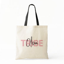Tipografía Tribú de Novia Rosa Personalizada