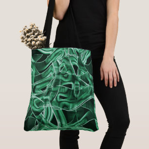 Bolso De Tela Tira acrílica verde de la izquierda, cruzada super