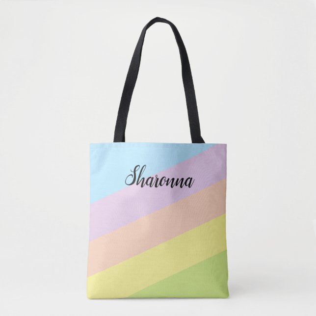 Bolso De Tela Tirado de color bonito (Anverso)