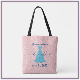 Bolso De Tela Tirante conmemoración de Quinceanera Tote Bag