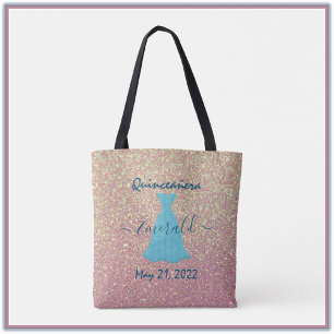 Bolso De Tela Tirante conmemoración de Quinceanera Tote Bag