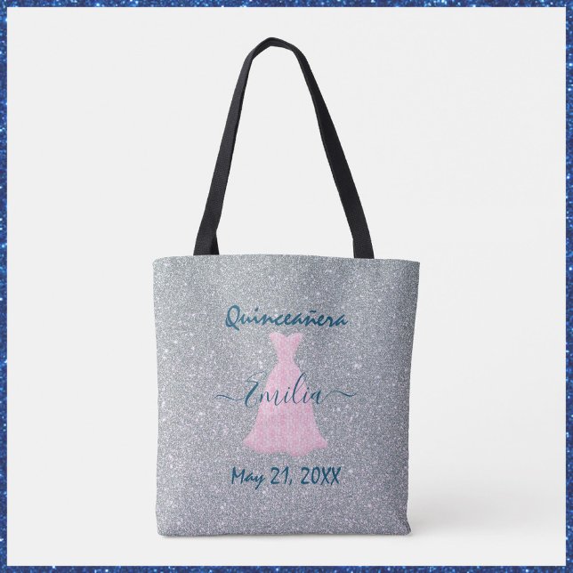 Bolso De Tela Tirante conmemoración de Quinceanera Tote Bag (Subido por el creador)