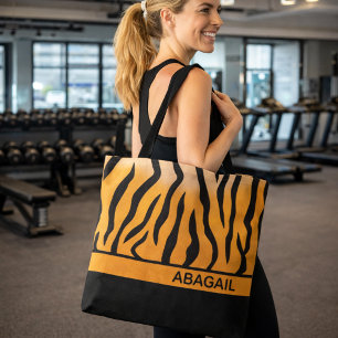 Bolso De Tela Tiras de tigre