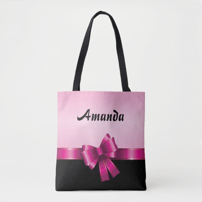 Bolso De Tela Tiras GRADIENTES PINK PINK PINK personalizadas (Anverso)