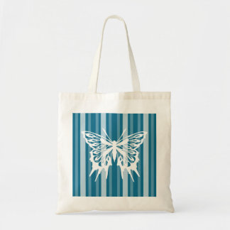 Bolso De Tela Tiras victorianas oscuras de Cerulean con mariposa