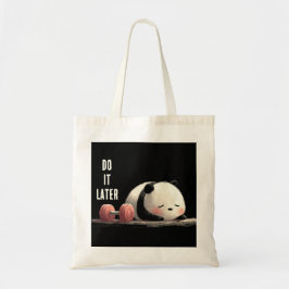 Bolso De Tela Tired Panda Gym – Cute Funny Workout Art