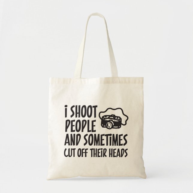 Bolso De Tela Tiro humor del fotógrafo de la gente (Frente)