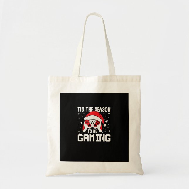 Bolso De Tela Tis The Season To Gaming Christmas Gamer Heartbeat (Frente)
