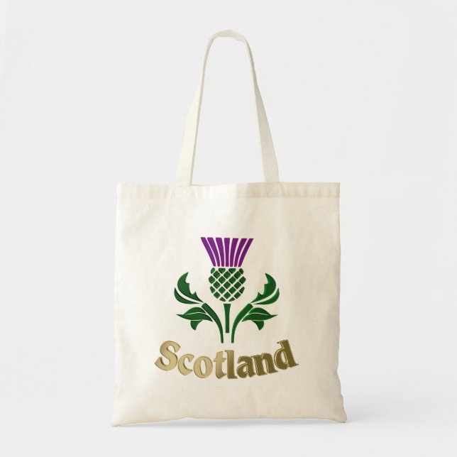 Bolso De Tela Tístol de emblema escocés (Frente)
