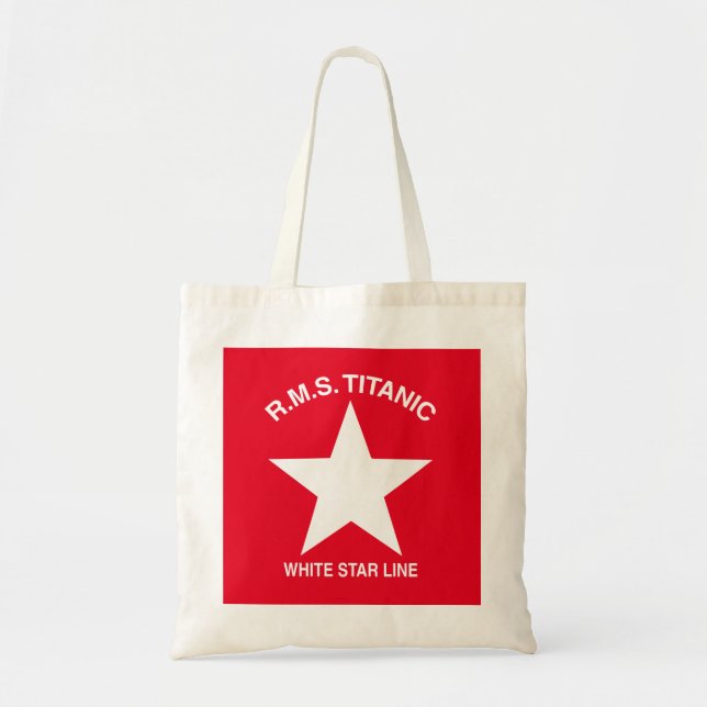 Bolso De Tela Titanic, Línea Estrella Blanca (Frente)