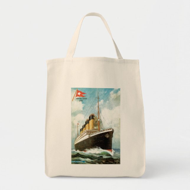 Bolso De Tela Titánico en el mar (Frente)