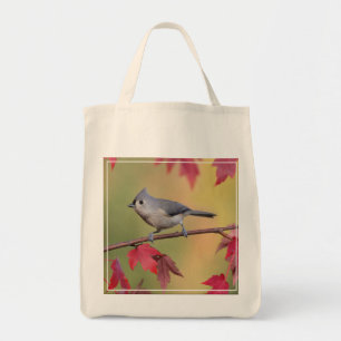 Bolso De Tela Titmice copetudos