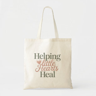 Bolso De Tela Título Ayudando a Pequeños Corazones a Sanar Vida