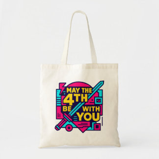 Bolso De Tela Título de metadatos de microstock: Retro Neon May 