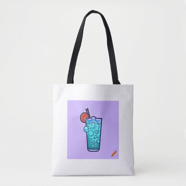 Bolso De Tela Título: "Magical Fruity Cocktail Tote Bag - Person (Anverso)