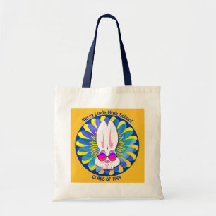 Bolso De Tela TLHS Bunny Boy Terry sobre Groovy Blue & Gold