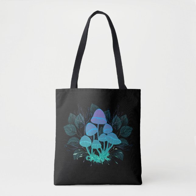 Bolso De Tela Toadstools en Bushes (Anverso)
