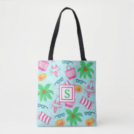 Bolso De Tela Toalla de playa con monograma elegante Toalla de p