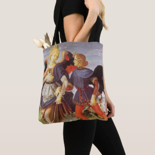 Bolso De Tela Tobías y el ángel por Andrea del Verrocchio