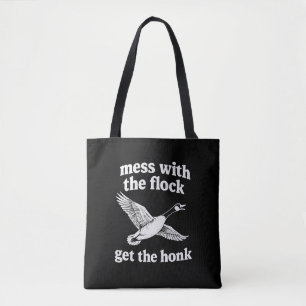 Bolso De Tela "Toca Al Rebaño, Recibe El Claxon"