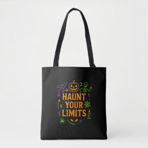 Bolso De Tela Toca tus límites Neon Halloween