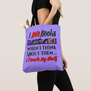 Bolso De Tela Toco el humor del amante de mi libro de estante