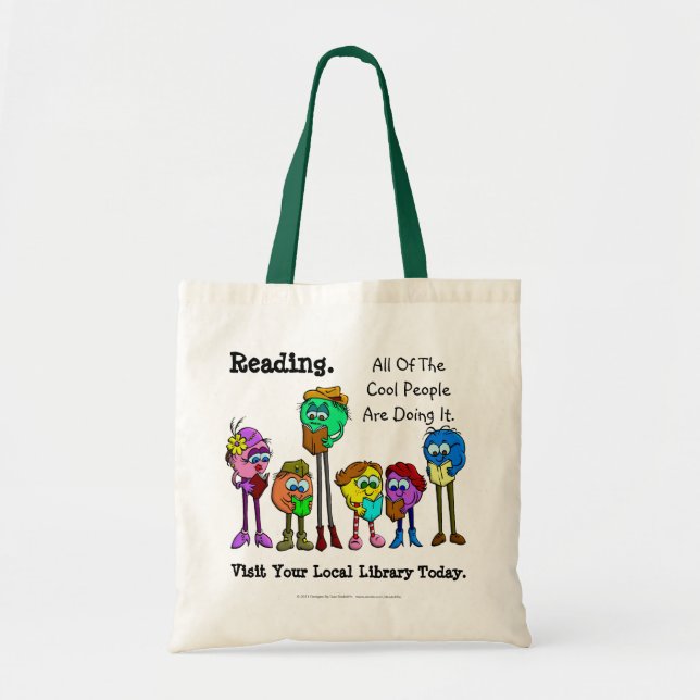 Bolso De Tela Toda la gente fresca leída (Frente)