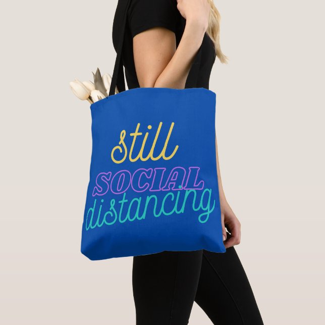 Bolso De Tela Todavía distanciamiento social (Detalle)