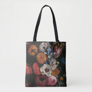 Bolso De Tela Todavía la vida con el Bouquet de las flores   Joh