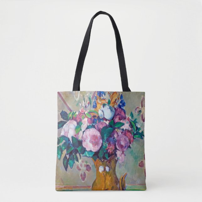 Bolso De Tela Todavía la vida con flores, Paul Cezanne (Anverso)