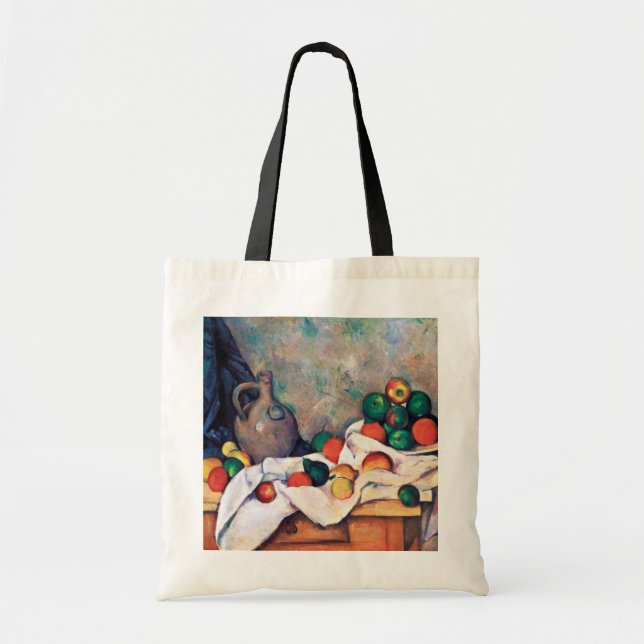 Bolso De Tela Todavía la vida con las frutas, Paul Cezanne (Frente)