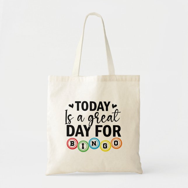 Bolso De Tela Today is a Great Day for Bingo  (Frente)