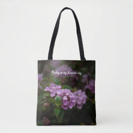 Bolso De Tela Today Is My Favorite Day - Moody Purple Floral