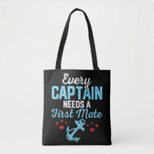 Bolso De Tela Todo capitán necesita un primer oficial