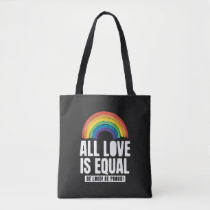 Bolso De Tela Todo el amor es igual orgullo LGBT igualdad de der