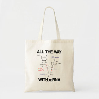 Bolso De Tela Todo el camino con mRNA Messenger RNA Bio Molecula