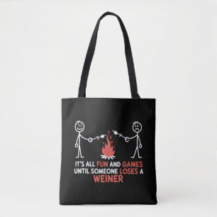 Bolso De Tela Todo es divertido hasta que alguien pierde un perr