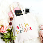 Bolso De Tela Todo Es Moderno Y Colorido | Feliz feriado<br><div class="desc">¡Acepte el espíritu festivo y difunda la alegría de las vacaciones con nuestra impresionante colección "All Is Bright"! Ya sea que esté decorando las salas o enviando cálidos deseos, nuestros modernos y coloridos productos de vacaciones son perfectos para celebrar esta alegre temporada. ¡Difundan el espíritu de la fiesta con nuestra...</div>